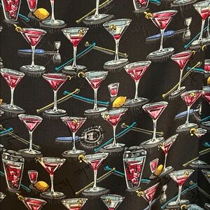 Nicole Miller Black Cocktail Theme Dress